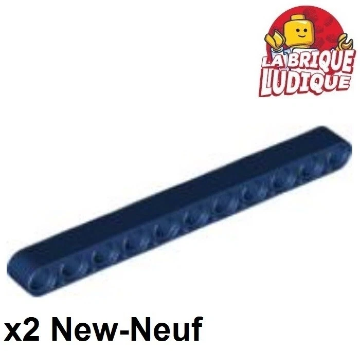 Lego Technic 2x barre Liftarm 1x11 thick épais bleu foncé/dark blue 32525 NEUF - Image 1 of 1