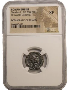 NGC XF Roman Antonininianus of Claudius II Gothicus NGC Ancients Double Denarius - Bild 1 von 3
