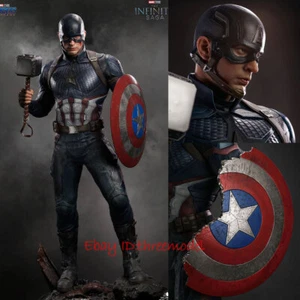Queen Studio QS 1/2 The Infinity Saga Captain America Painted Statue In Stock - Picture 1 of 12