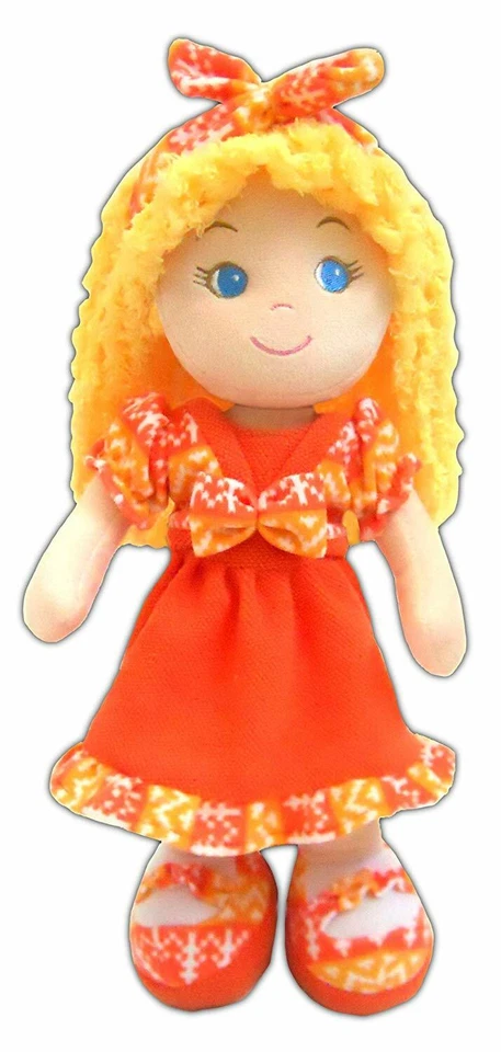 girlzndollz Cameron Cute Baby Doll, Yellow/Orange - Image 1 of 1