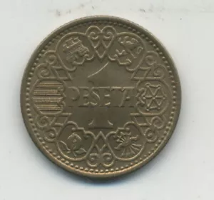 Spanien Spanien 1 Pesete 1944 KM 767 aUNC BrAl - Bild 1 von 2