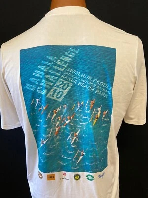 Kahala гавайский Aloha Гавайи M средний футболка аутриггер каноэ весло OC1 Джерси  - Изображение 1 из 4