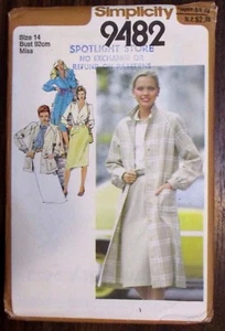 Vintage Simplicity sewing Pattern no. 9482 Ladies suit Size 14 Unused - Picture 1 of 1
