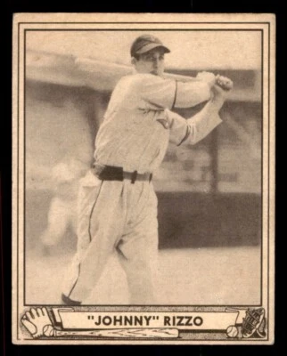 1940 Play Ball Baseball #108 Johnny Rizzo VG/EX *f1 - Image 1 of 2