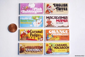 8 letreros de pared de helados Baskin Robbins - cocina restaurante miniatura escala 1:12 - Imagen 1 de 2