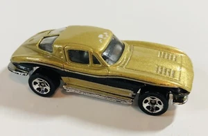 Vintage 1979 Hot Wheels Car Corvette Stingray Split Window Black And Gold - Picture 1 of 5