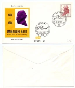 102483 - Mi.Nr. 806 - FDC - Bonn 17.4.1974 - Immanuel Kant - Imagen 1 de 1