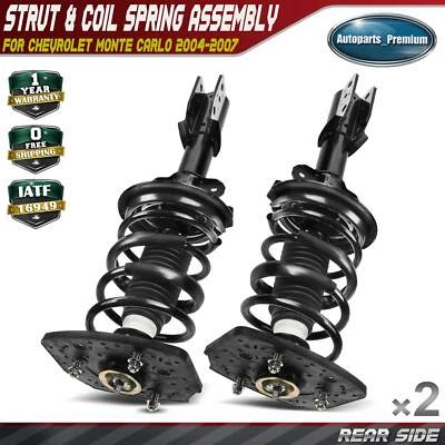 Conjunto completo de 2 muelles helicoidales y puntales para Chevrolet Monte Carlo 2004-2007 trasero Foto 1 de 4