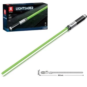 dOMOb Lightsaber Building Blocks Kit Green - 578 Bricks Sword Model Set - STE... - Picture 1 of 8