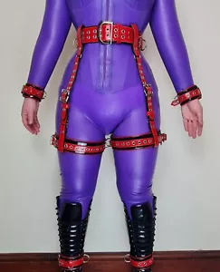 Body Harness Waist, Thigh, Wrist, Ankle Adjustable, Goth, Punk, SM BONDAGE BDSM - Picture 1 of 16