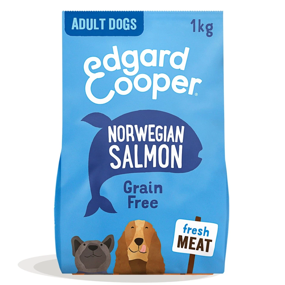 Edgard & Cooper Hundefutter Trockenfutter für Hunde Lachs 1kg Hundefutter tro... - Bild 1 von 4