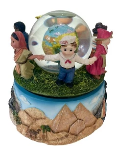 Musical Snow Globe Jesus Loves The Little Children ๐ถ 5โ T ~ 5โ W Watch Video! - Picture 1 of 8