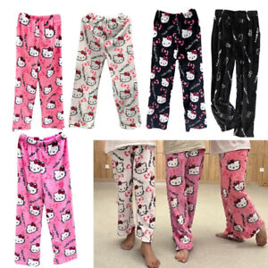 Hello Kitty Pyjama Hose Schlafanzug Anime Kawaii Hausanzug Home Hose Warm Pants