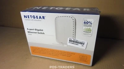 NETGEAR GS605 UK 5-Port Gigabit Ethernet Unmanaged Switch 5 Ports NEW NEU IN BOX - Bild 1 von 2