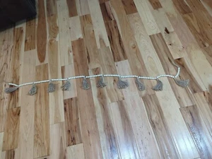 Tasseled Beaded Garland Bohemian Boho Farmhouse - Picture 1 of 2
