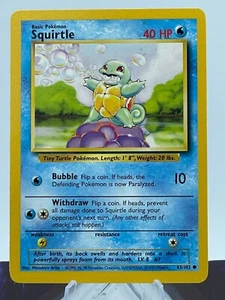 Squirtle Base Set Unlimited Pokémon TCG - Bild 1 von 2