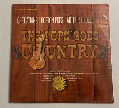 The "Pops" Goes Country, Chet Atkins, Boston Pops Vinyl LP Record New Sealed - Image 1 of 4