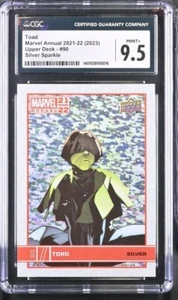 Toad #90 Silver Sparkle 2021-22 Upper Deck Marvel Annual CGC Mint 9.5 - Picture 1 of 2