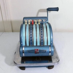 Vintage F&E Hedman Company Check Protector Tested Works Series 900 w/ Cover - Picture 1 of 11