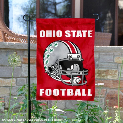 Ohio State Buckeyes Football Helmet Garden Flag and Yard Banner Cover