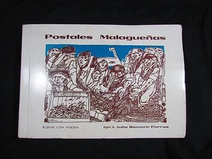 Postales Malaguenas Malaga Spanish Book of Poetry Postcards Julia Romero Porras - Picture 1 of 12