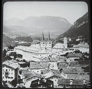 Glass Magic lantern slide BERCHTESGADEN C1910 GERMANY . GERMAN . BAVARIA - Picture 1 of 2