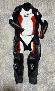 Alpinestars Leather Motorcycle Race Suit Challenger Style Suit 2 PC - Bild 1 von 20