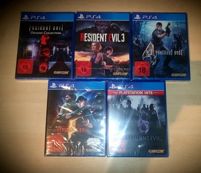 PS 4/5 5 x RESIDENT EVIL Spiele Neu & in Folie Playstation 4/5 - Bild 1 von 2
