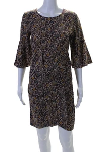 Ba&Sh Womens Floral Patterned Long Sleeved Ruffled Multicolored Dress Size 0 - Picture 1 of 7
