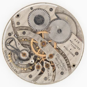 South Bend Grade 429 Model 1 19 - Jewel 12-Size antikes Taschenuhrwerk - Bild 1 von 4