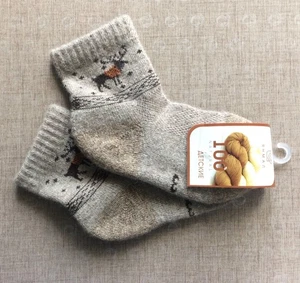 Made in Mongolia Socken 100 % Schafwolle UNISEX Kindersocken Größe 3 Jahre - Bild 1 von 5