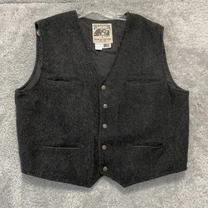 Schaefer Outfitter Weste Herren dunkelgrau Wolle Western Cowboy Style USA XL - Bild 1 von 14