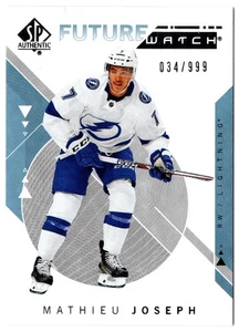 2018-19 Upper Deck SP Authentic Future Watch MATHIEU JOSEPH 209 999 Lightning RC - Picture 1 of 1