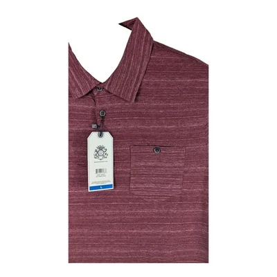 Camisa polo inglesa de lavandería para hombre grande roja manga corta de golf manga corta Foto 1 de 4
