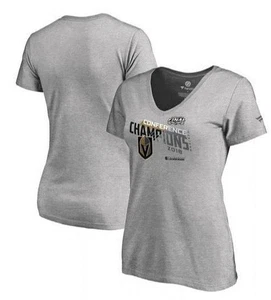 Golden Knights Damen T-Shirt Western Conference Champions Grau Large - Neu - Bild 1 von 5