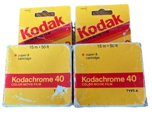Lot of 2 - KODAK Kodachrome 40 Super 8 film Expired 09/1993 KMA 464 SEALED - Picture 1 of 4
