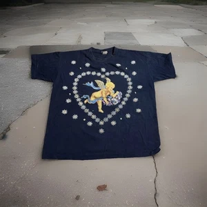 Vintage 90s moda bazaar cupid heart shirt vintage t shirt Sz-L - Picture 1 of 9