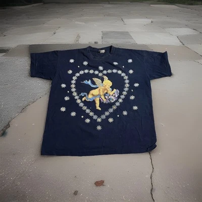 Vintage 90s moda bazaar cupid heart shirt vintage t shirt Sz-L - Image 1 of 4