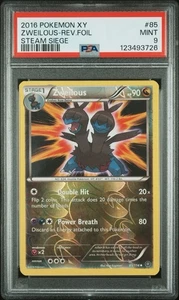 2016 Pokemon XY Steam Siege #85 Zweilous Reverse Foil PSA 9 Card MINT Free Ship! - Picture 1 of 2
