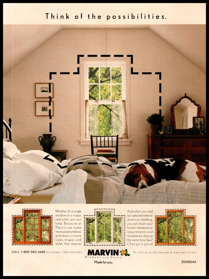 1998 Marvin Windows and Doors - Pet Dog Home - Vintage Print Ad - Image 1 of 1