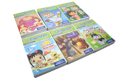 5 Leapster LP Games Dora - Pet Pals - Ratatouille - Ni.Hao - & More Working - Image 1 of 4