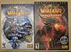 World of Warcraft: Cataclysm & Wrath Of The Lich King Expansion Sets PC Lot #2 - Picture 1 of 5