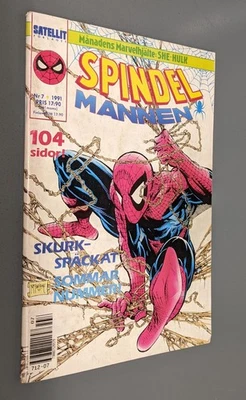 Spindel-Mannen #7 Fine 1991 Suecia ¡Increíble Spider-Man! Todd McFarlane! Gato negro Foto 1 de 4