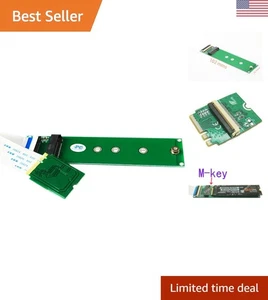 Vielseitiger M.2 NVMe auf A/E Key Adapter mit 20cm Kabel - passend für 2230/2242/2260/2280 - Bild 1 von 7