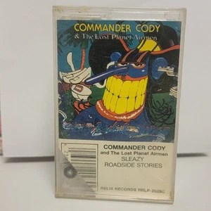 Commander Cody & His Lost Planet Airmen - Sleazy Roadside Stories Cassette 1988 - Picture 1 of 6