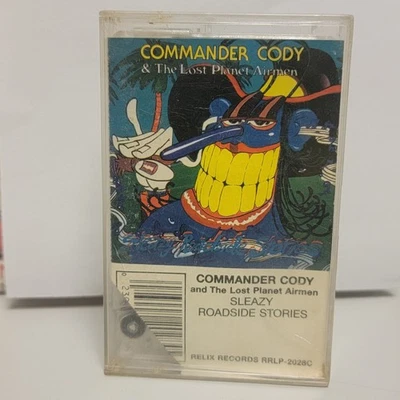 Commander Cody & His Lost Planet Airmen - Sleazy Roadside Stories Cassette 1988 - Image 1 of 4