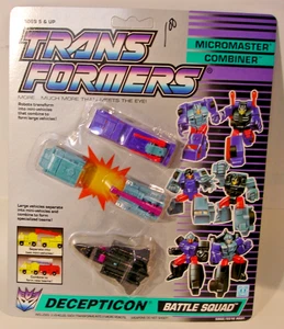 Transformers 1989 Micromaster Combiner Decepticon Battle Squad Mint On Card MOC - Bild 1 von 9