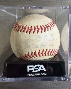 1976 Yankees Team Signed Official American League Baseball Dual PSA/DNA Graded. - Picture 1 of 9