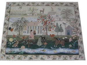 VTG Springbok Puzzle, New England Fantasy, Embroidery 1000pc~ 99.9% Complete~RID - Picture 1 of 11