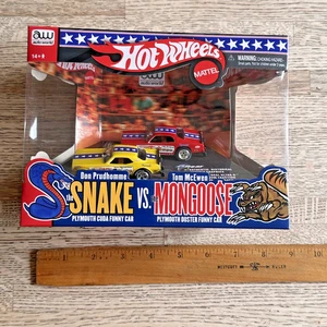Auto World Snake & Mongoose Hot Wheels 2 Slot Car Set HO 4 Gang - Bild 1 von 9